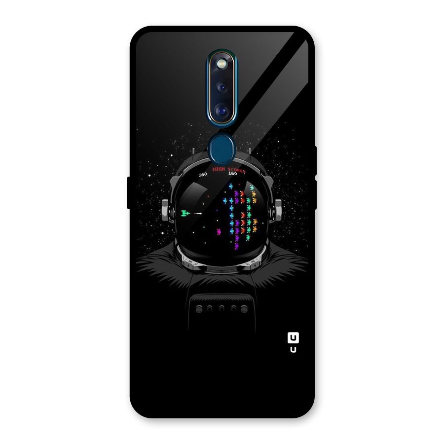 Gamer Head Glass Back Case for Oppo F11 Pro