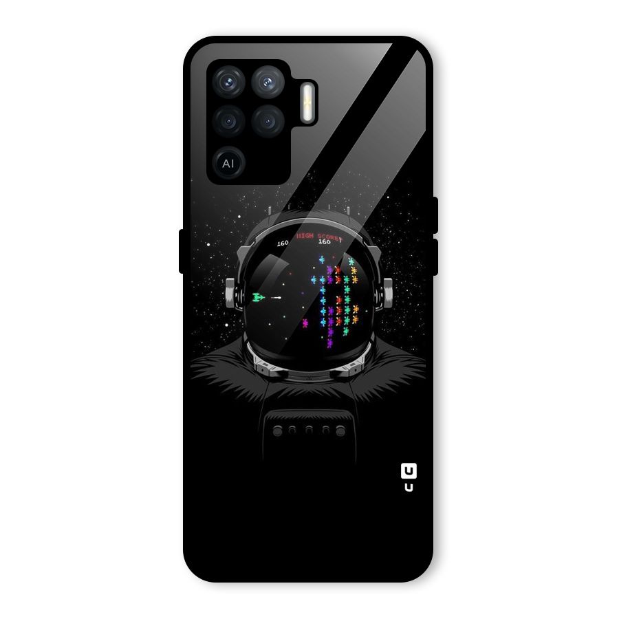 Gamer Head Glass Back Case for Oppo F19 Pro