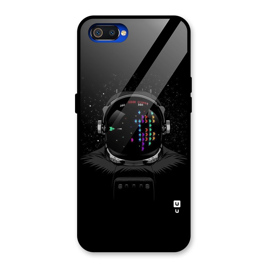 Gamer Head Glass Back Case for Realme C2