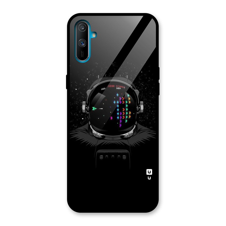 Gamer Head Glass Back Case for Realme C3