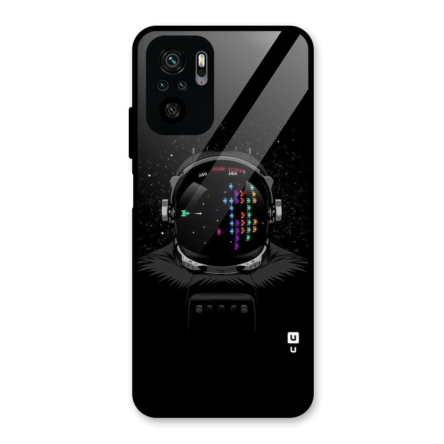 Gamer Head Glass Back Case for Redmi Note 10S