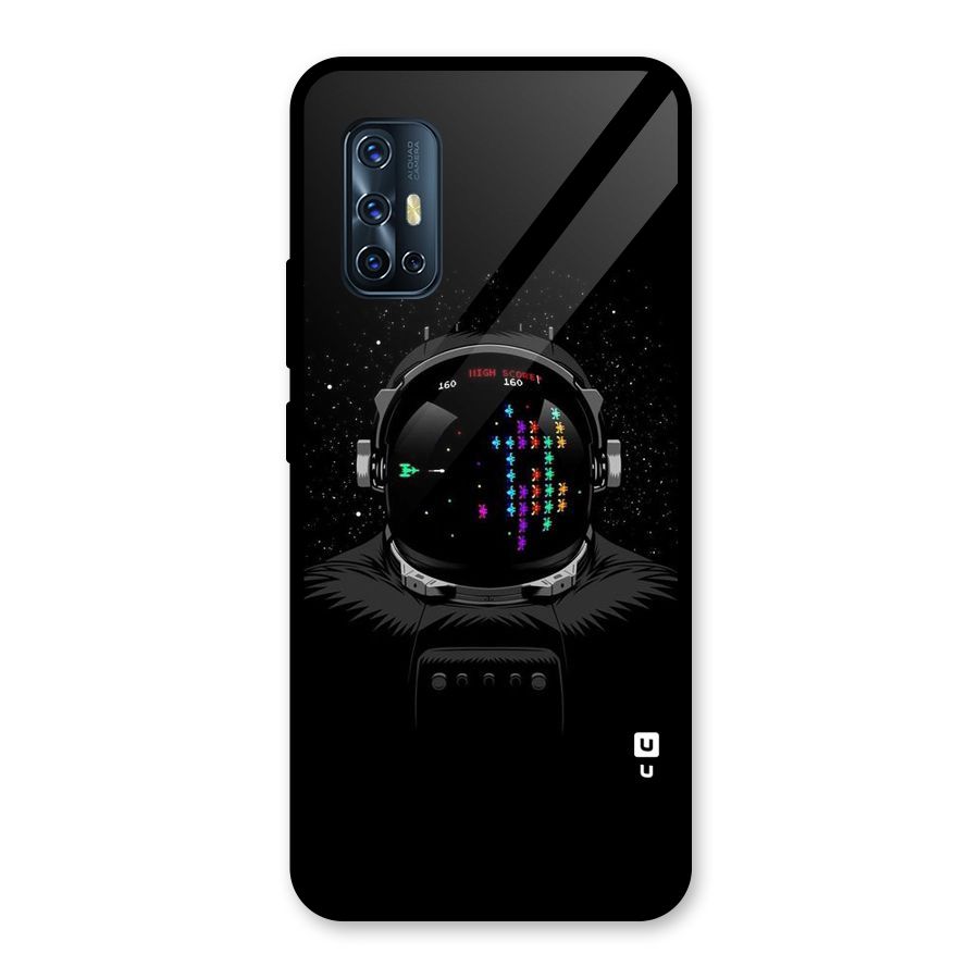 Gamer Head Glass Back Case for Vivo V17