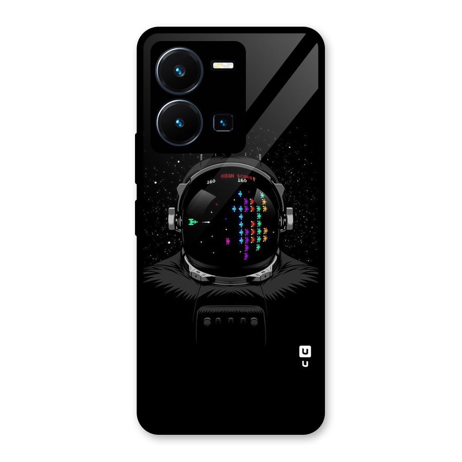Gamer Head Glass Back Case for Vivo Y35