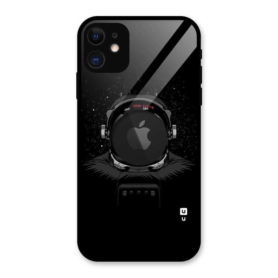 Gamer Head Glass Back Case for iPhone 11 Logo Cut
