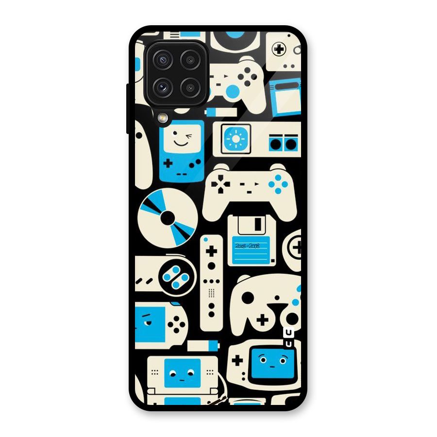 Gamers Glass Back Case for Galaxy A22 4G