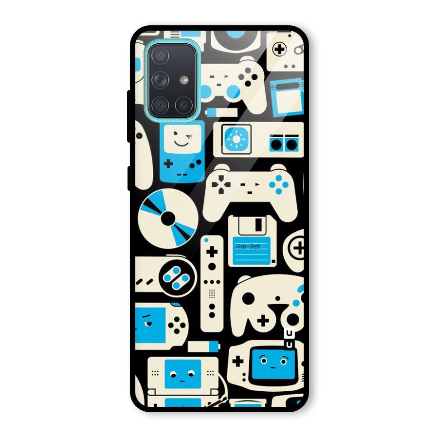 Gamers Glass Back Case for Galaxy A71
