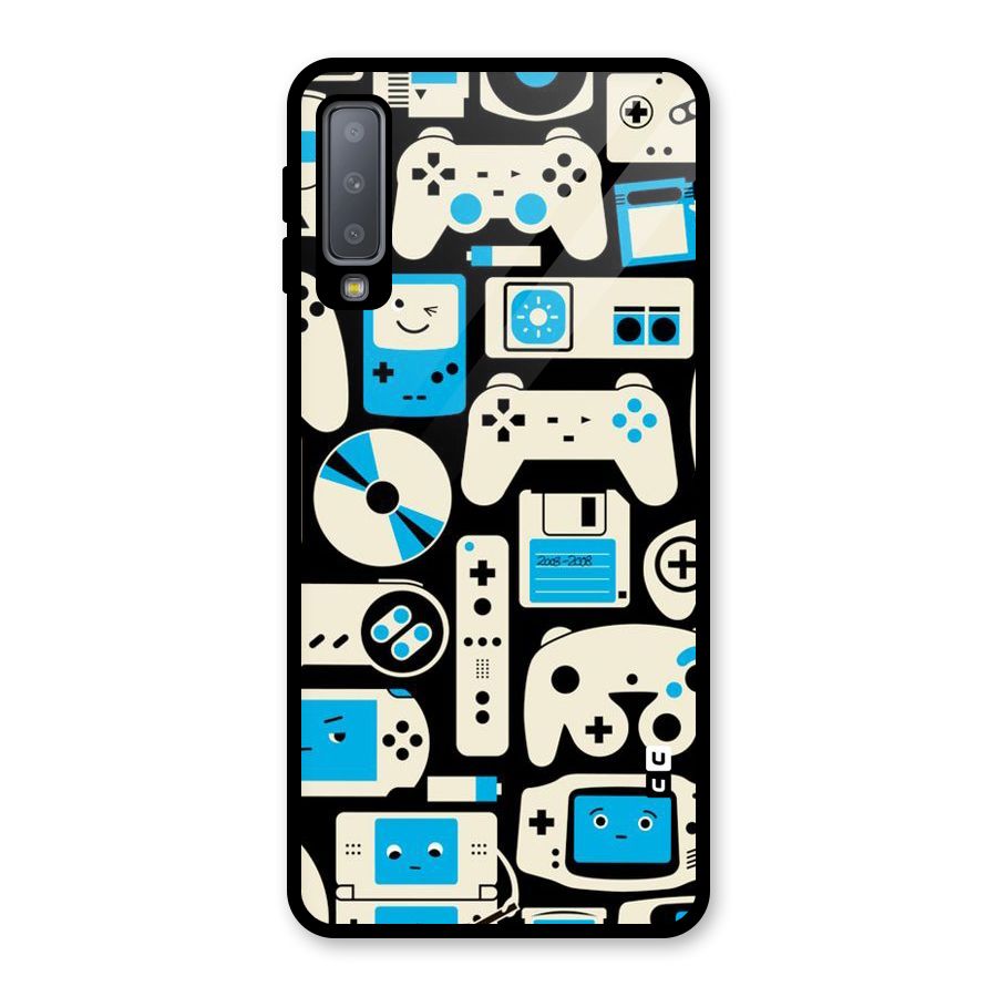 Gamers Glass Back Case for Galaxy A7 (2018)