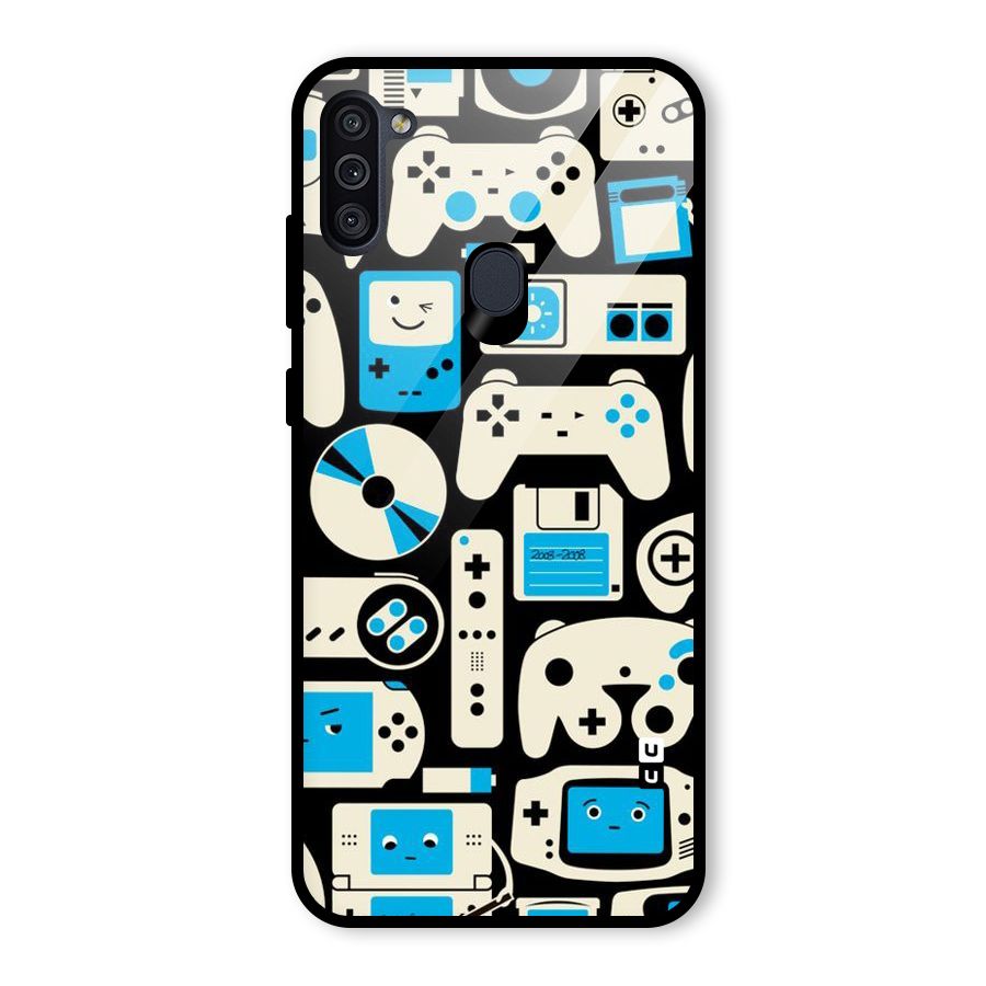 Gamers Glass Back Case for Galaxy M11