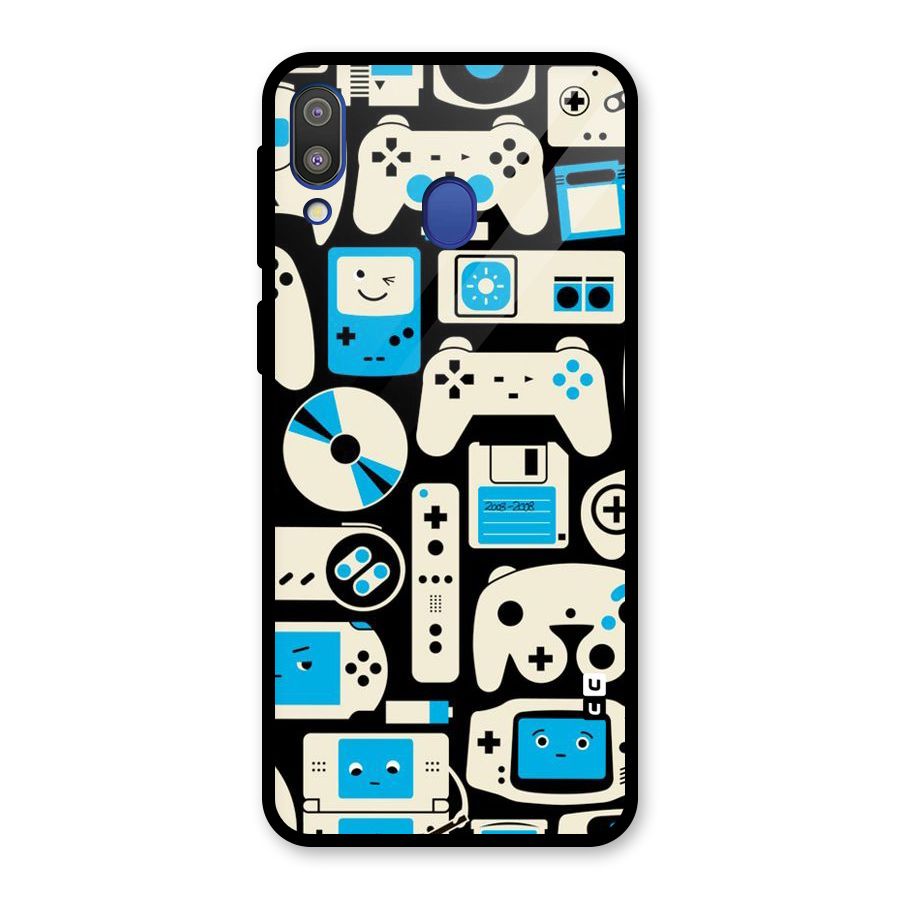 Gamers Glass Back Case for Galaxy M20