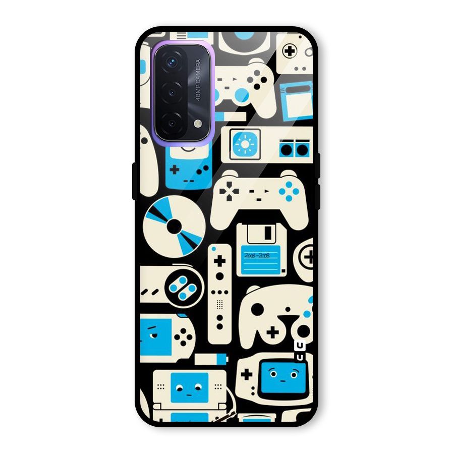 Gamers Glass Back Case for Oppo A74 5G