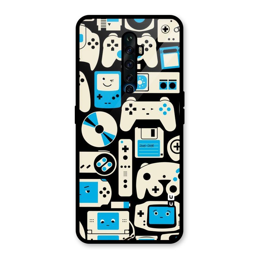 Gamers Glass Back Case for Oppo Reno2 F