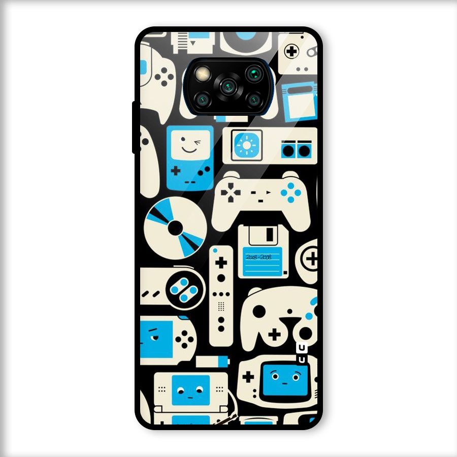 Gamers Glass Back Case for Poco X3