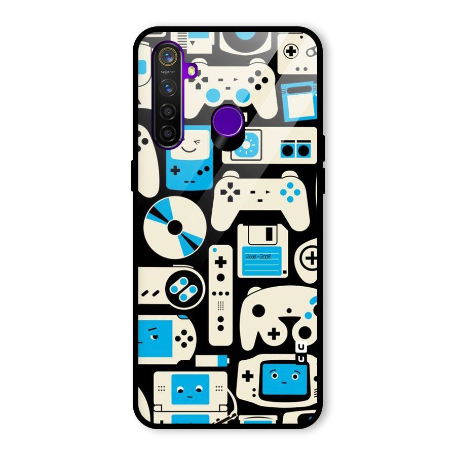 Gamers Glass Back Case for Realme 5 Pro