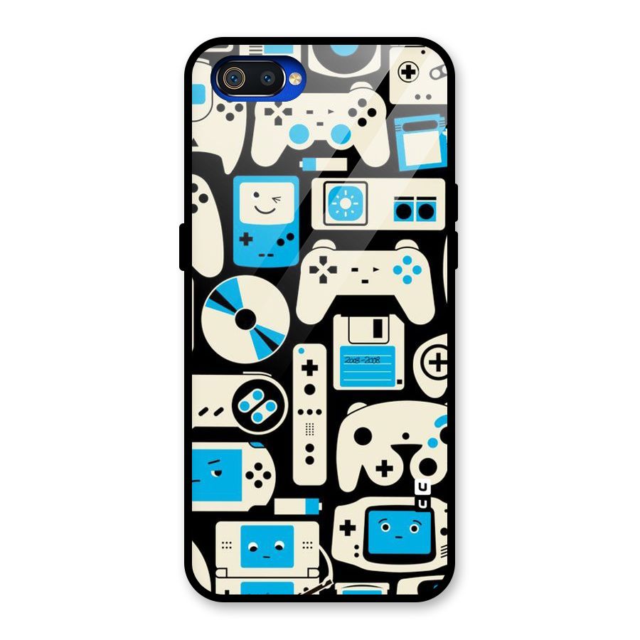 Gamers Glass Back Case for Realme C2