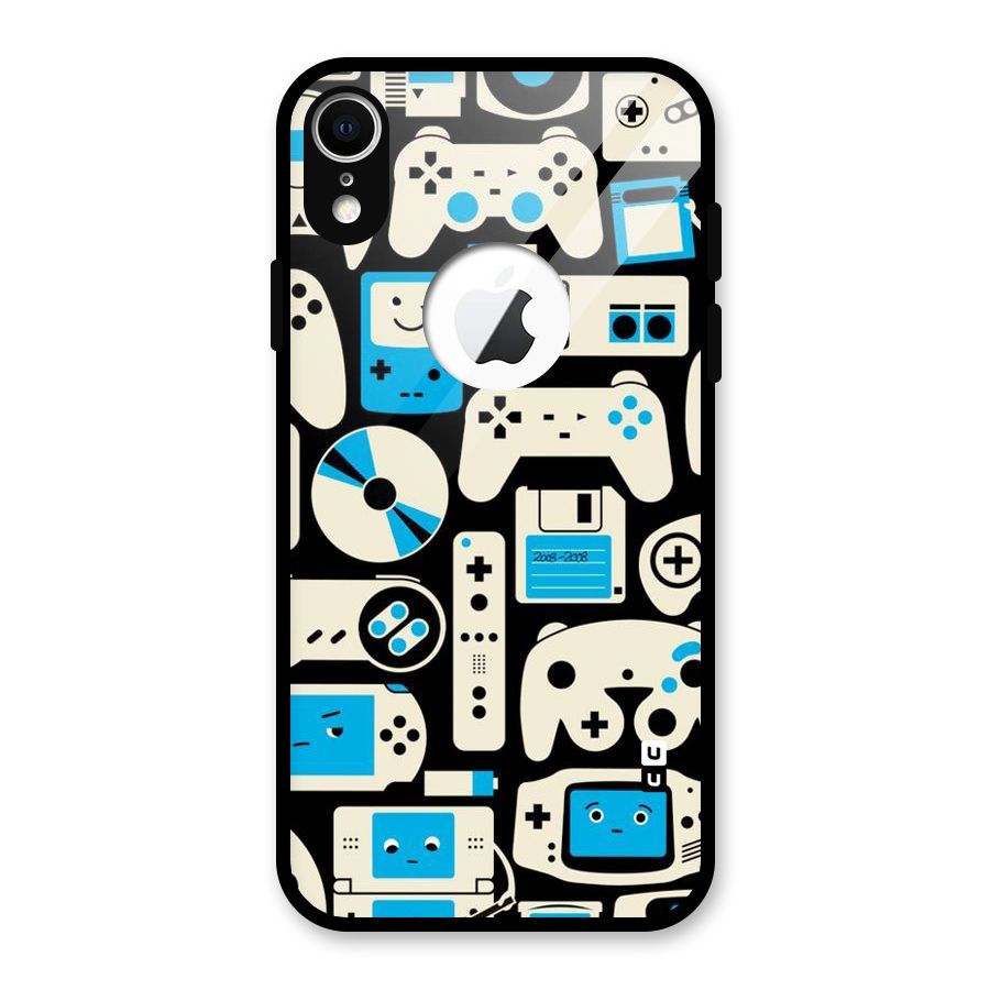 Gamers Glass Back Case for iPhone XR Logo Cut