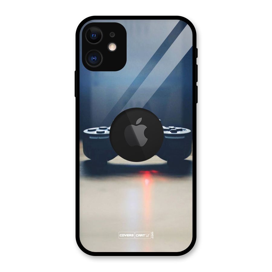 Gaming Console Glass Back Case for iPhone 11 Logo Cut