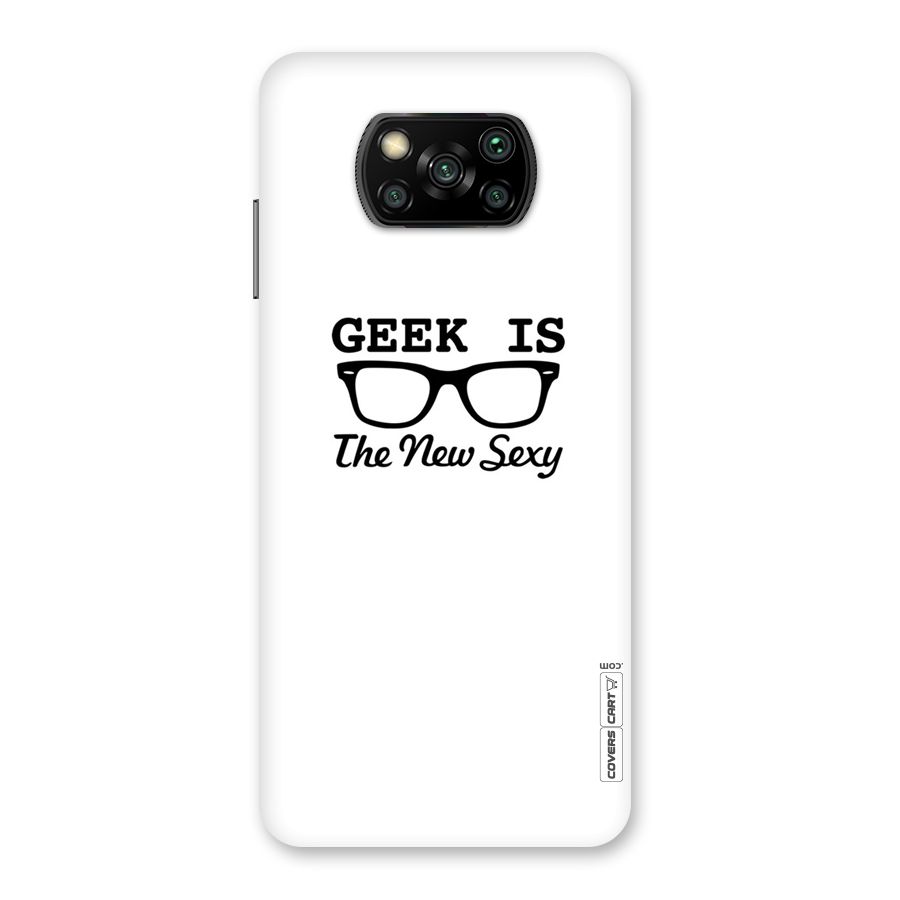 Geek Is The New Sexy Back Case for Poco X3
