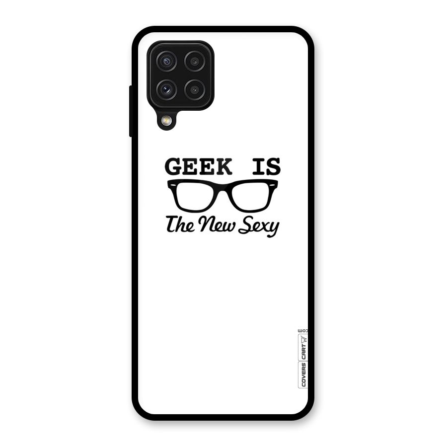 Geek Is The New Sexy Glass Back Case for Galaxy A22 4G