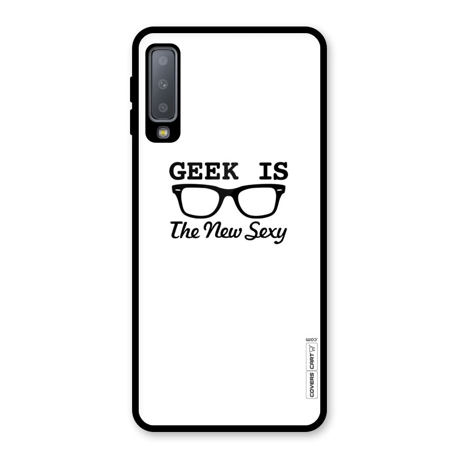 Geek Is The New Sexy Glass Back Case for Galaxy A7 (2018)