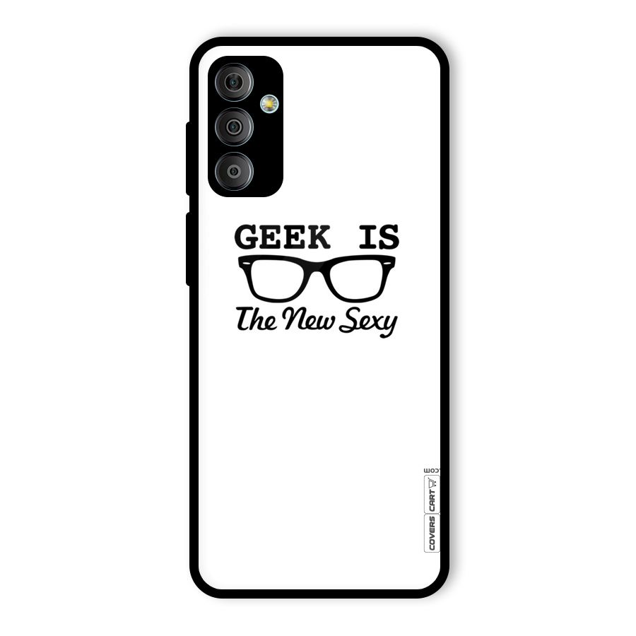 Geek Is The New Sexy Glass Back Case for Galaxy F23