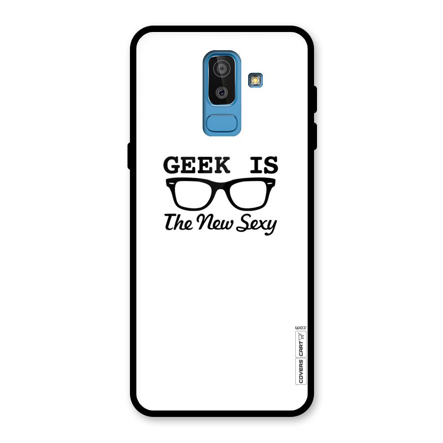Geek Is The New Sexy Glass Back Case for Galaxy J8