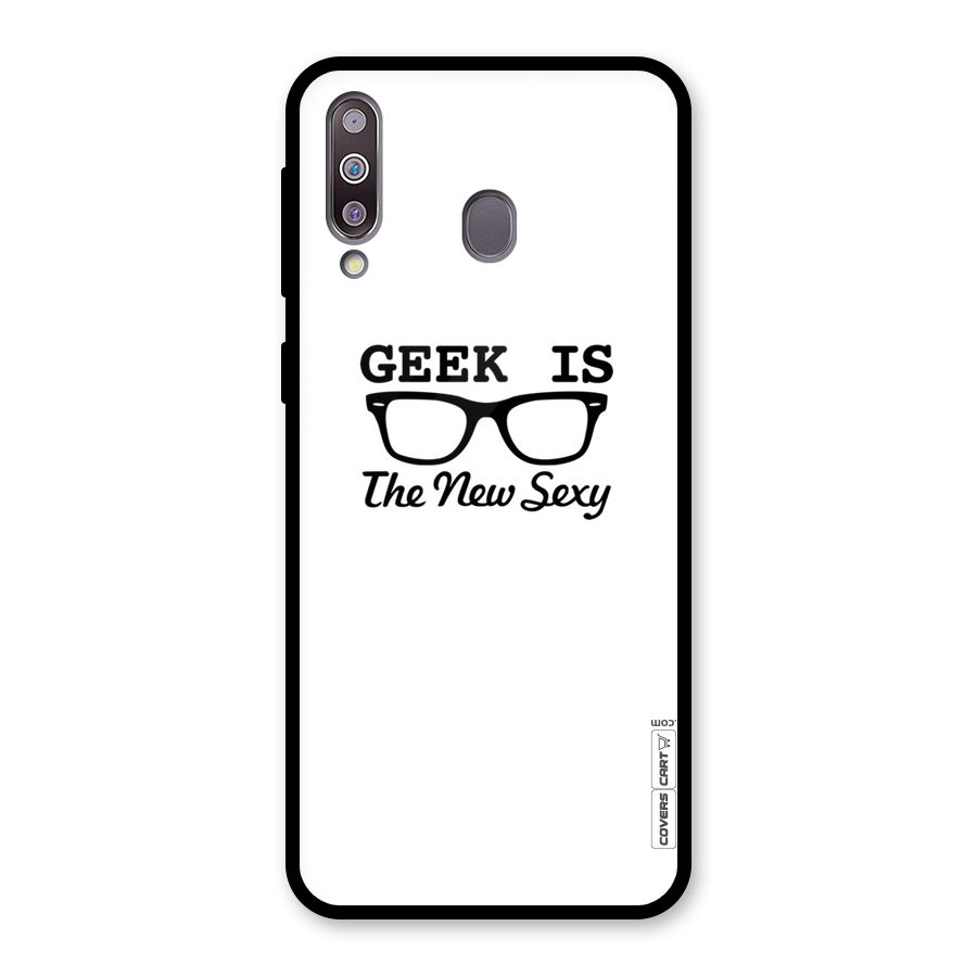 Geek Is The New Sexy Glass Back Case for Galaxy M30