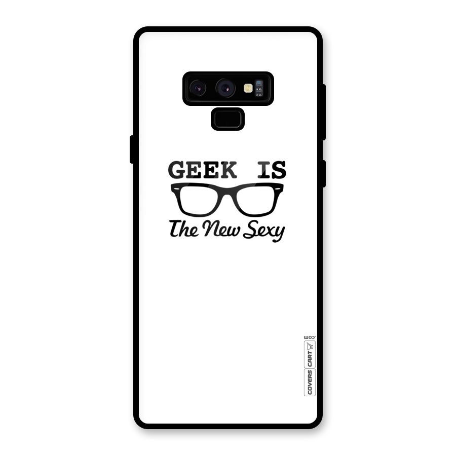 Geek Is The New Sexy Glass Back Case for Galaxy Note 9