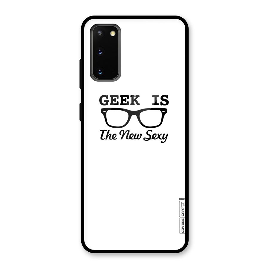 Geek Is The New Sexy Glass Back Case for Galaxy S20