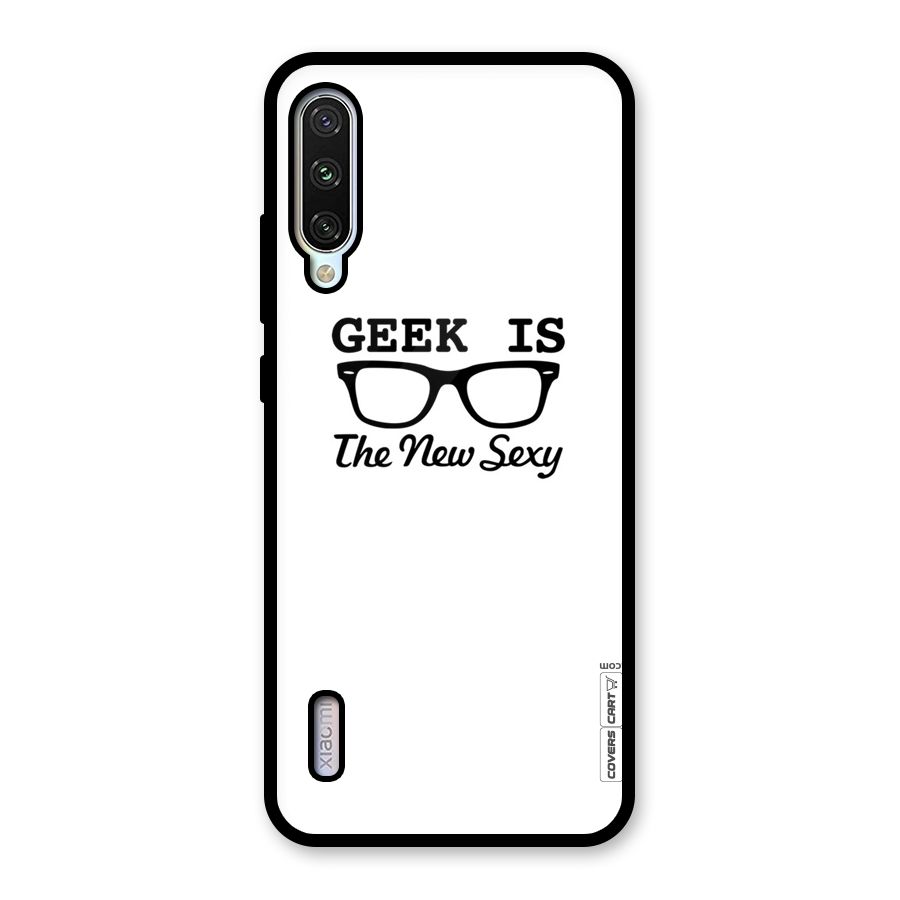 Geek Is The New Sexy Glass Back Case for Mi A3