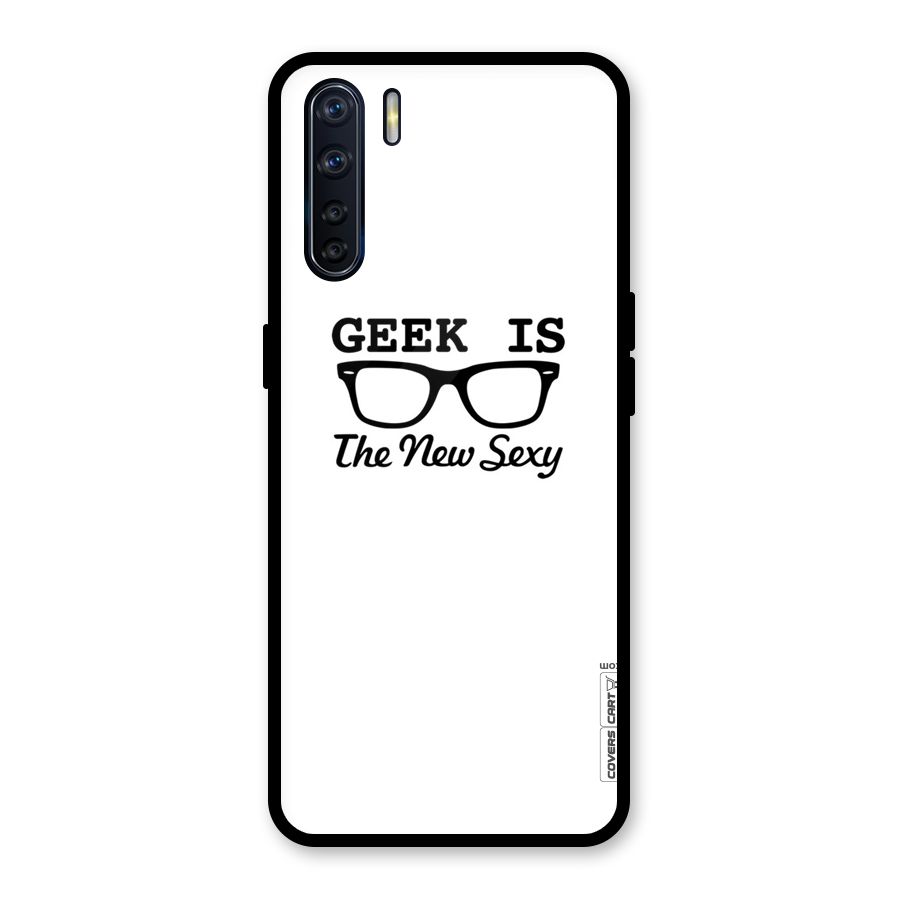 Geek Is The New Sexy Glass Back Case for Oppo F15