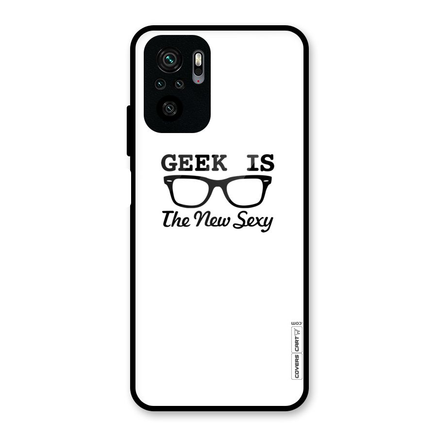 Geek Is The New Sexy Glass Back Case for Redmi Note 10S