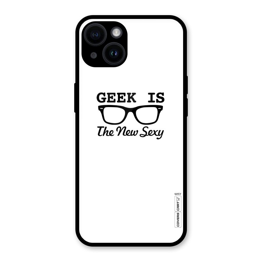 Geek Is The New Sexy Glass Back Case for iPhone 14