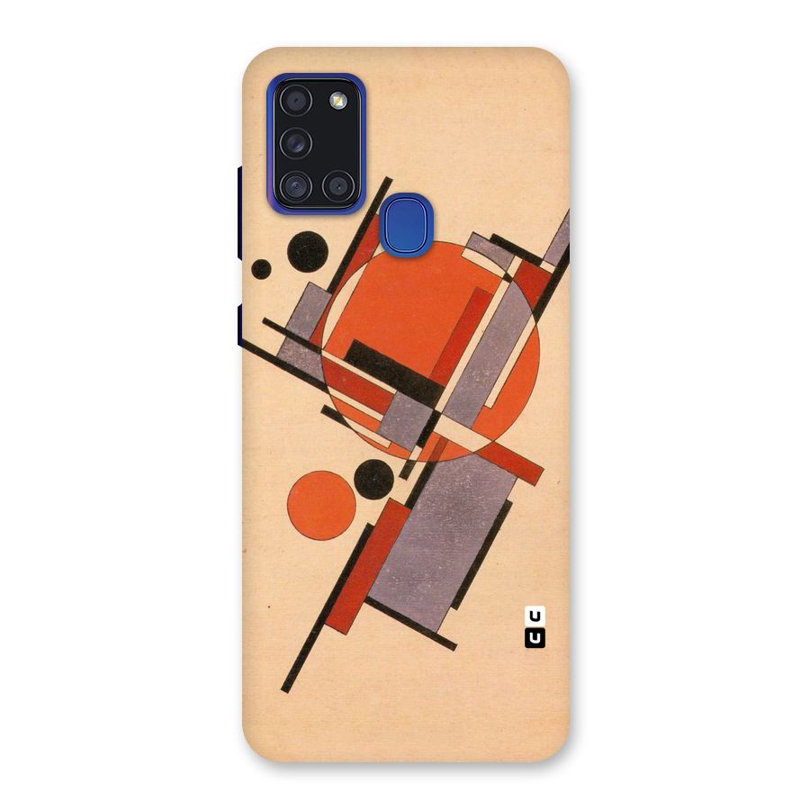 Geo Abstract Metrics Back Case for Galaxy A21s