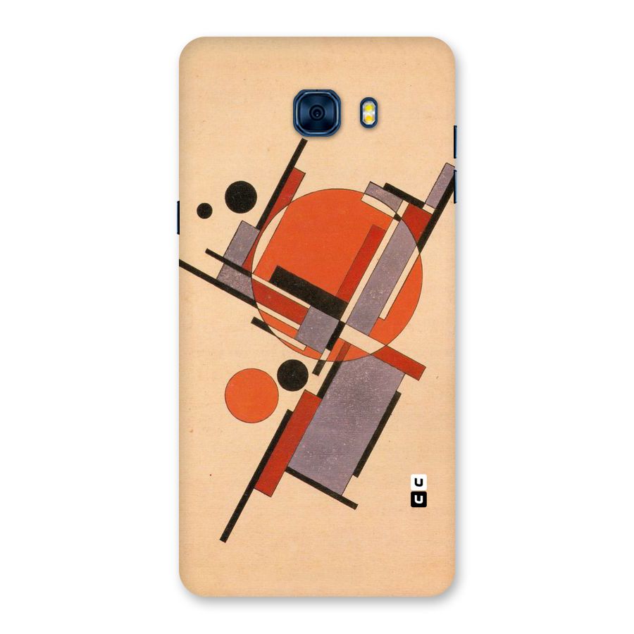 Geo Abstract Metrics Back Case for Galaxy C7 Pro