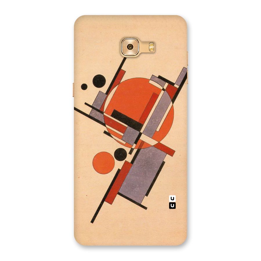 Geo Abstract Metrics Back Case for Galaxy C9 Pro