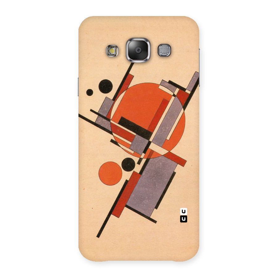 Geo Abstract Metrics Back Case for Galaxy E7