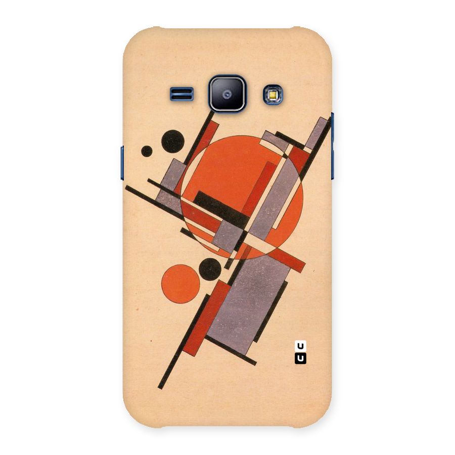 Geo Abstract Metrics Back Case for Galaxy J1