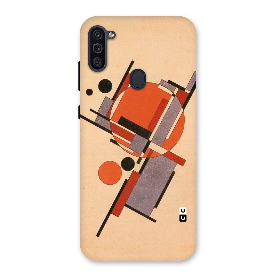 Geo Abstract Metrics Back Case for Galaxy M11