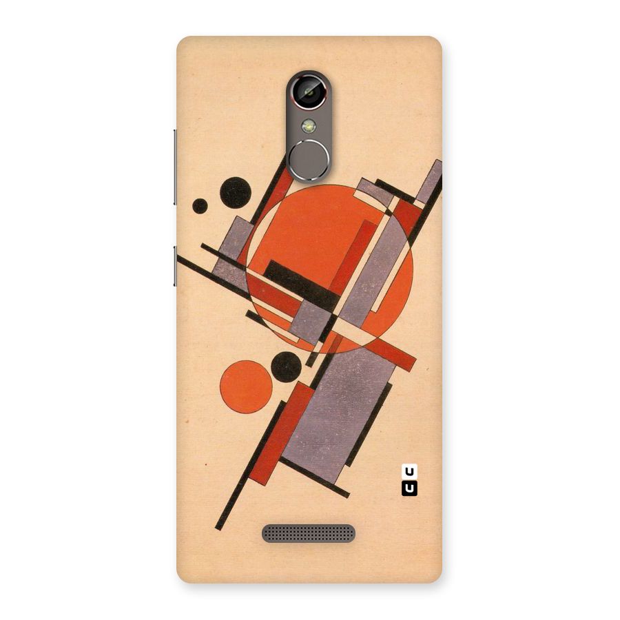 Geo Abstract Metrics Back Case for Gionee S6s