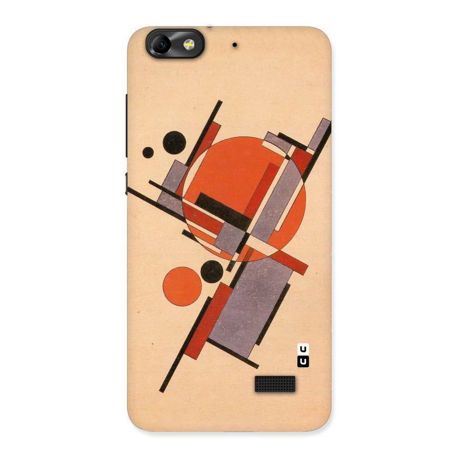 Geo Abstract Metrics Back Case for Honor 4C