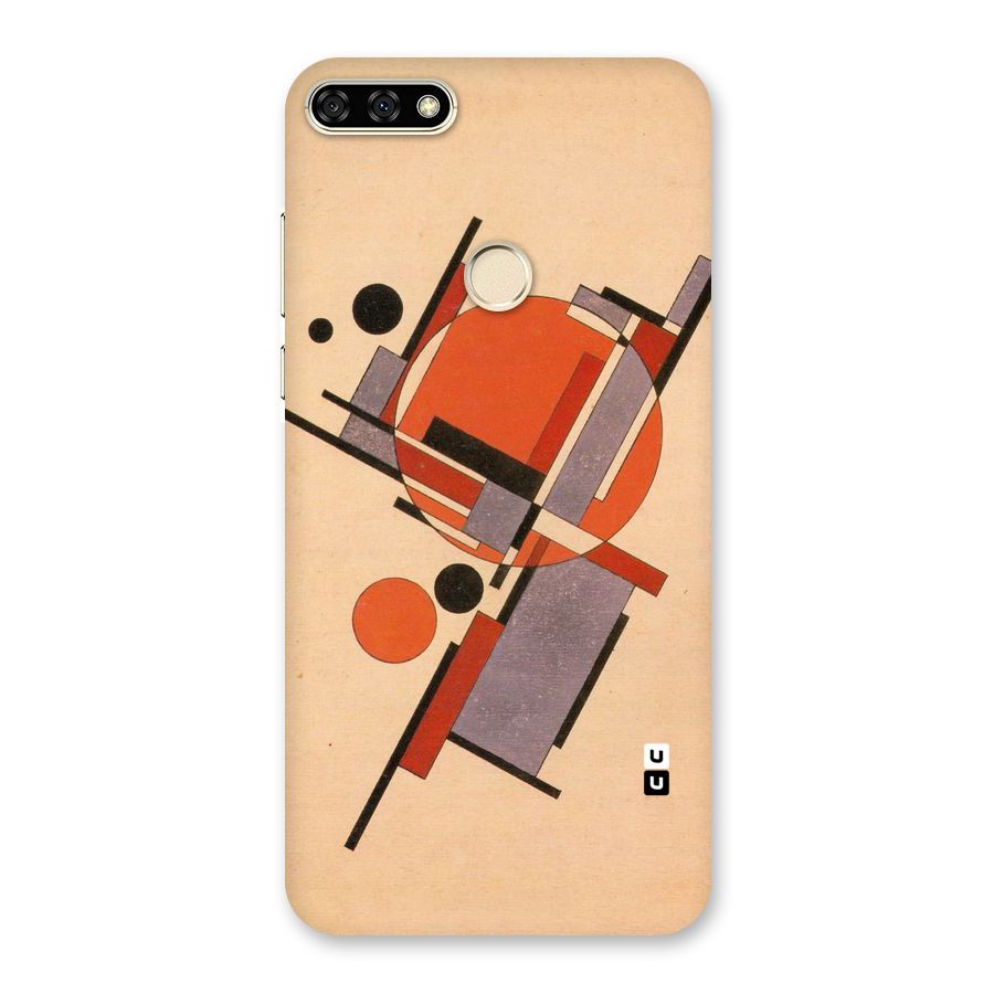 Geo Abstract Metrics Back Case for Honor 7A