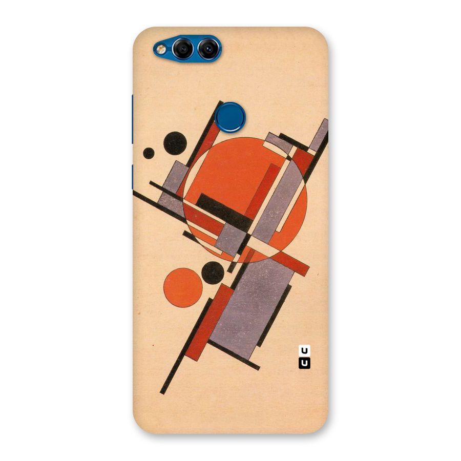 Geo Abstract Metrics Back Case for Honor 7X