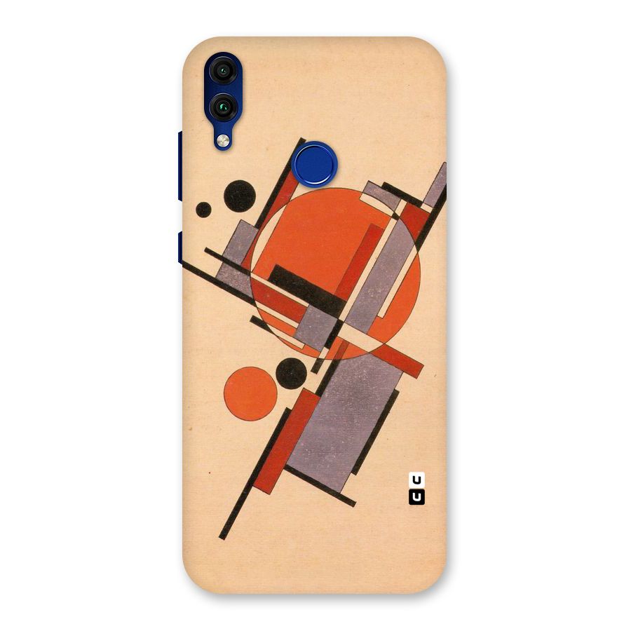Geo Abstract Metrics Back Case for Honor 8C