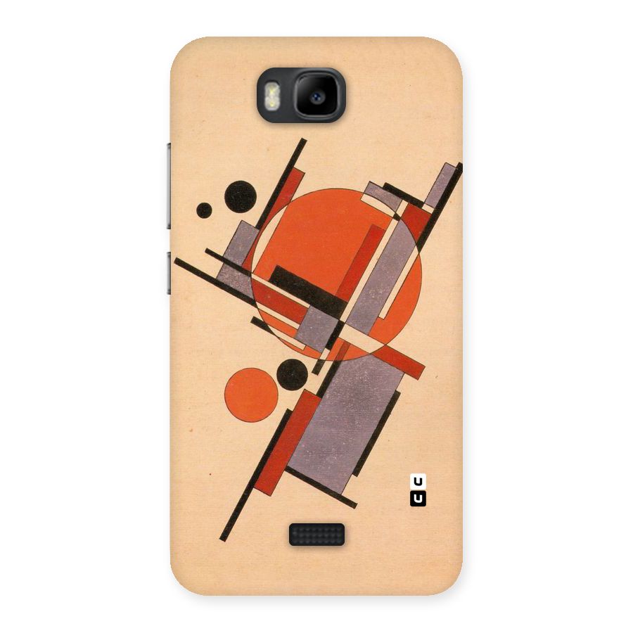 Geo Abstract Metrics Back Case for Honor Bee