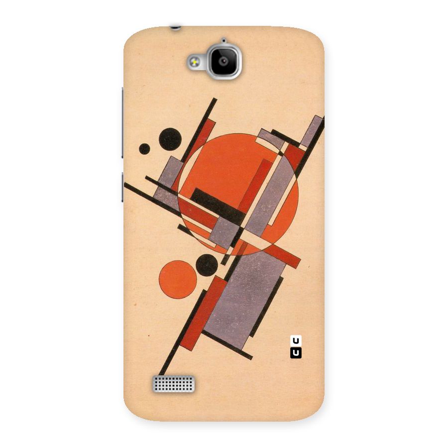 Geo Abstract Metrics Back Case for Honor Holly