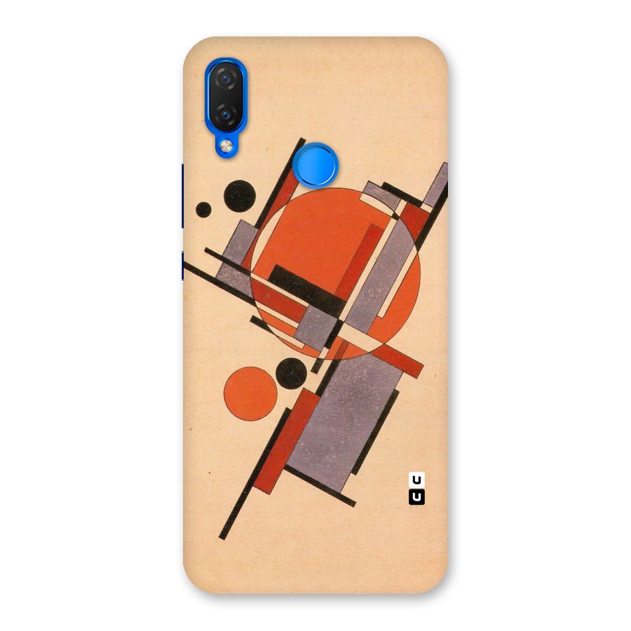 Geo Abstract Metrics Back Case for Huawei P Smart+