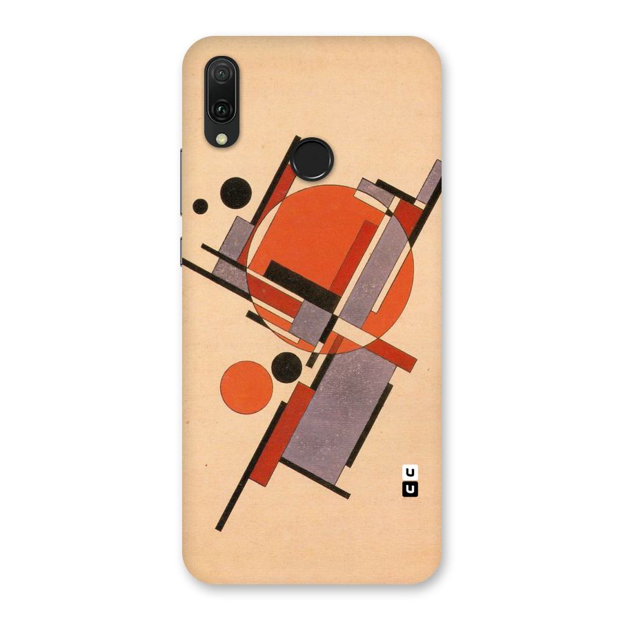 Geo Abstract Metrics Back Case for Huawei Y9 (2019)