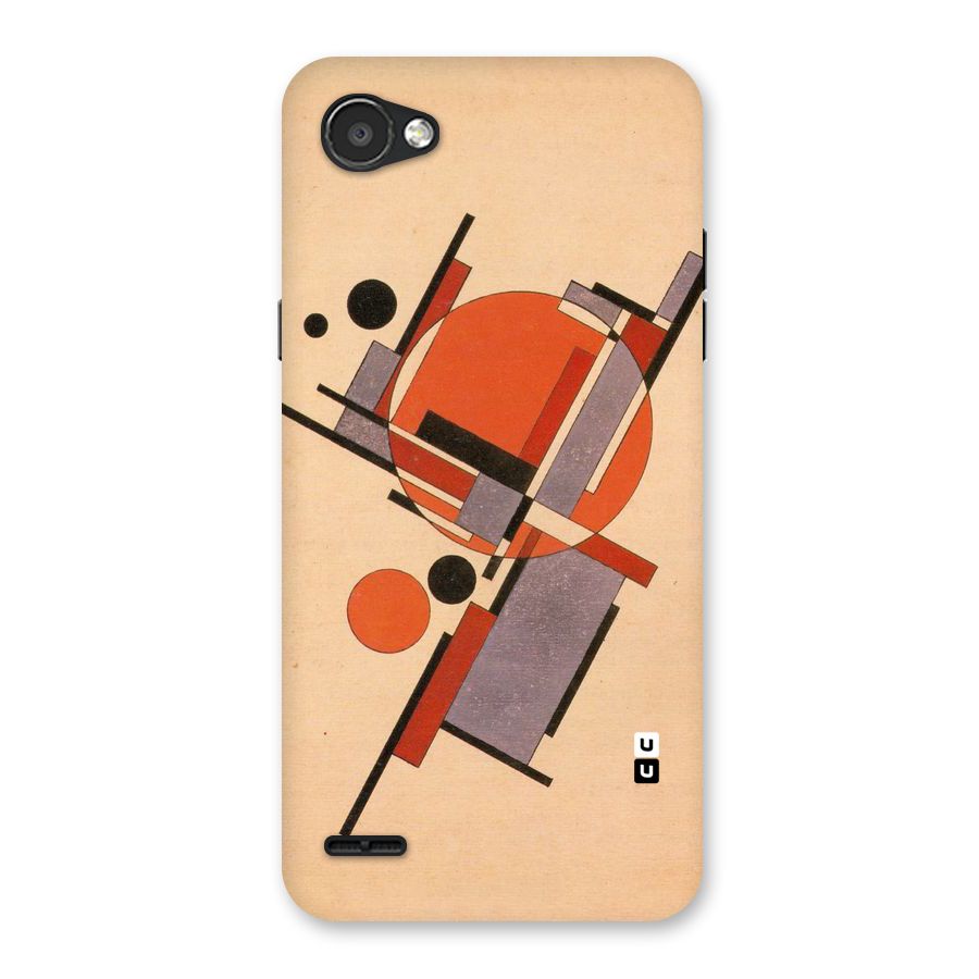 Geo Abstract Metrics Back Case for LG Q6