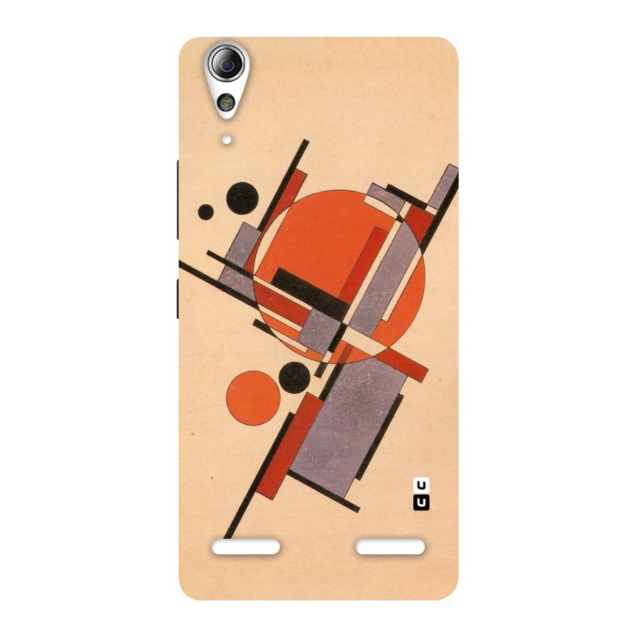 Geo Abstract Metrics Back Case for Lenovo A6000