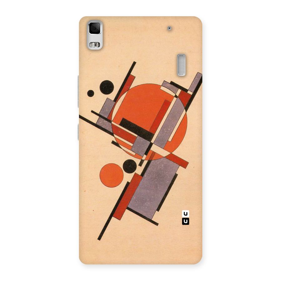 Geo Abstract Metrics Back Case for Lenovo K3 Note